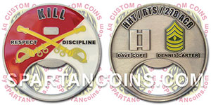 die cast custom army coin